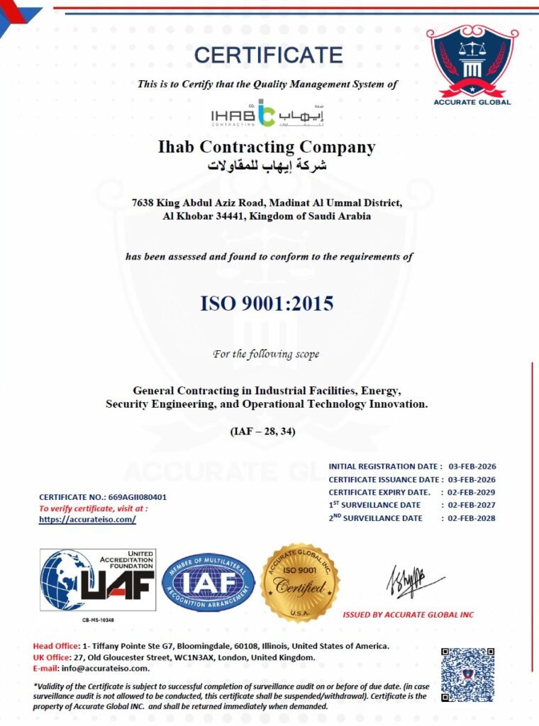 Ihab Contracting Company Achieves