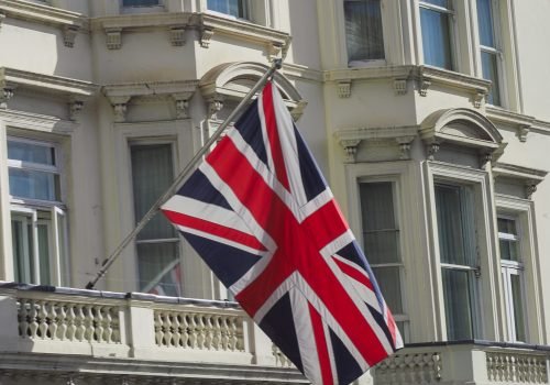 national flag of the United Kingdom (UK) aka Union Jack